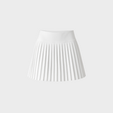 Heritage High-Rise Pleated Tennis Skirt - Ivory