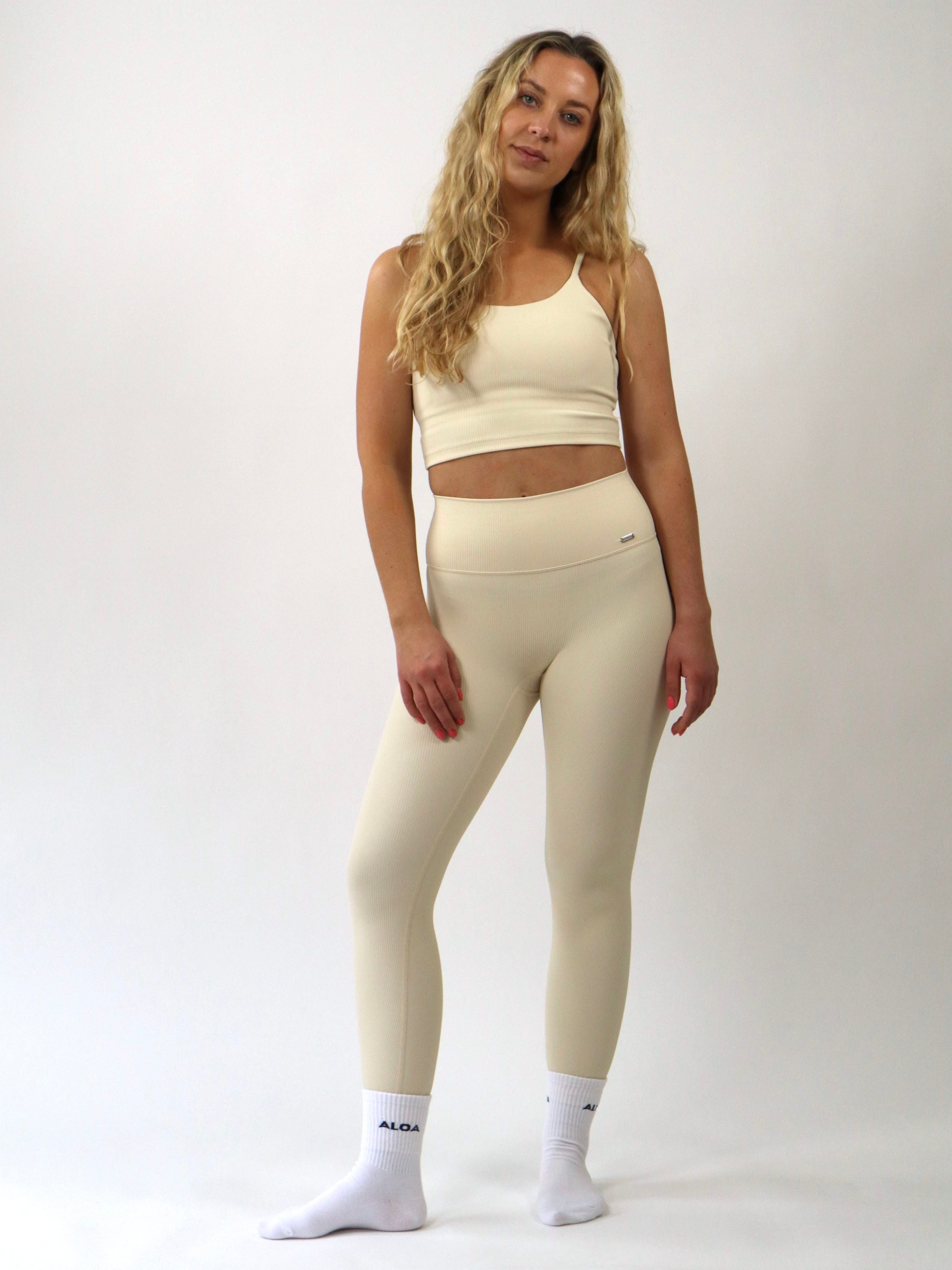 Comfort Soft-Rib Tank Bra, Butter front