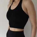 Halterneck Top - Black