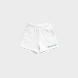 Court Club Sweat Shorts - Vanilla/Green (Pre-Order)