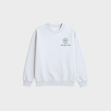 Court Club Crewneck  - Light Heather/Green (Pre-Order)