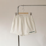 Court Club Sweat Shorts - Vanilla/Green (Pre-Order)