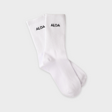 ALOA Crew Socks - White/Black