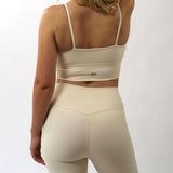 Comfort Soft-Rib Tank Bra, Butter back