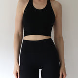 Halterneck Top - Black