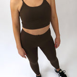 Signature Tank Bra, Chocolate