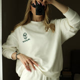 Court Club Crewneck - Vanilla/Green (Pre-Order)